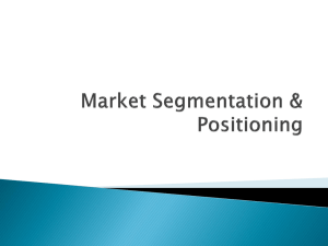 Segmentation & Positioning