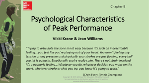 Psychological Characteristics of Peak Performance