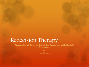 Redecision Therapy