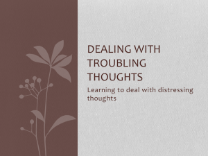 Dealing with Troubling Thoughts