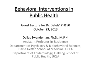 Powerpoint - UCLA School of Public Health