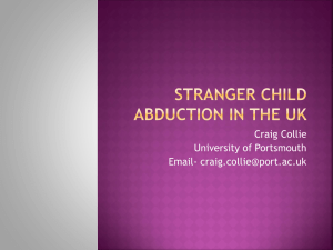 Stranger Child Abduction in the UK