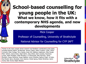 School-based counselling review