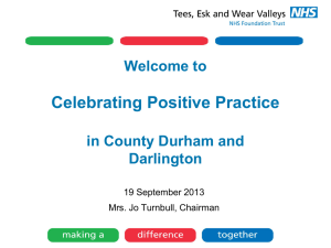 Celebrating Positive Practice in County Durham and Darlington