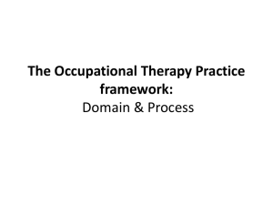 6. The Occupational Therapy Practice framework