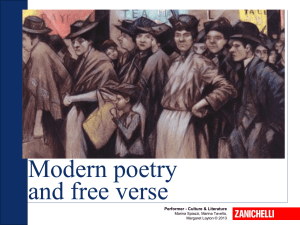 Modern poetry and free verse