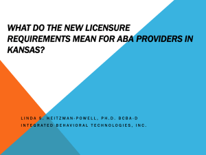 What do the new licensure requirements mean for ABA providers in