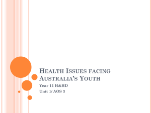 Health Issues facing Australia*s Youth - Lalor-HHD-LEC