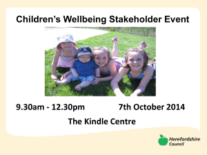 presentation from the stakeholder event in October.