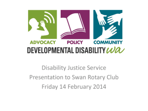 Disability Justice Centres