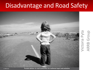 Disadvantage and Road Safety