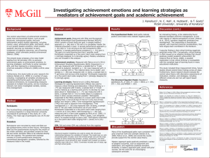 Investigating achievement emotions and learning strategies