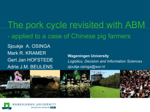 The pork cycle revisited with ABM - applied to a