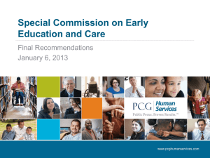 Special Commission on Early Education and Care