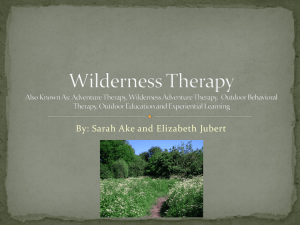 Wilderness Therapy Powerpoint Final
