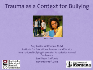 Trauma Bullying Final - International Bullying Prevention Association