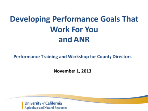 Make presentation notes brief. - University of California Cooperative
