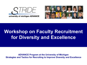 STRIDE Faculty Recruitment Workshop Presentation