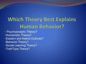 Which Theory Best Explains Human Behavior?