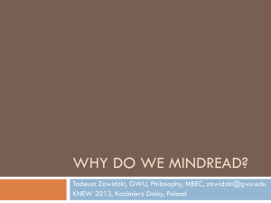 Why do we mindread?