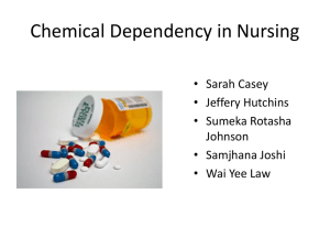 Chemical dependency in Nursing