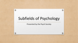 Subfields-of-Psychology