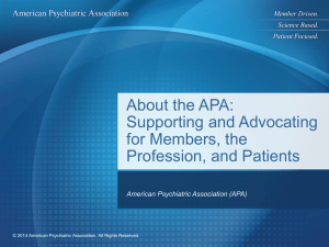 APA - American Psychiatric Association