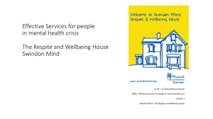 Effective Services for people in mental health crisis The