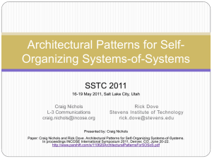 Architectural Patterns for Self-Organizing Systems-of-Systems