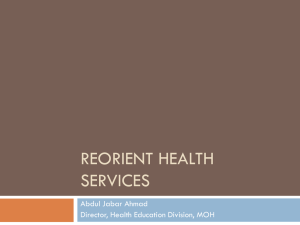 Reorient health services