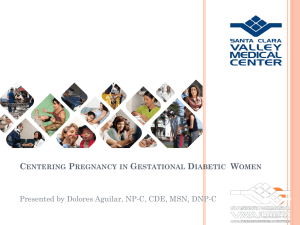 Centering Pregnancy in Gestational Diabetic