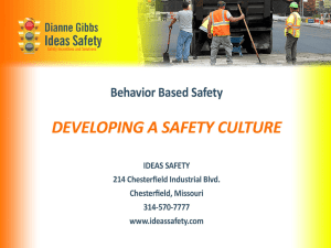 July Meeting – Behavior Based Safety Presentation