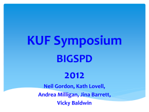 KUF Symposium - BIGSPD - British and Irish Group for the Study of