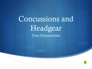 Concussions and Headgear Powerpoint