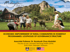 Aisyah_Economics Empowerment of Rural Communities in Homestay