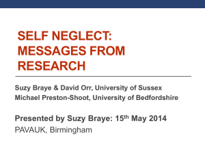 workshop 2 Self neglect Suzy B - Birmingham Safeguarding Adults