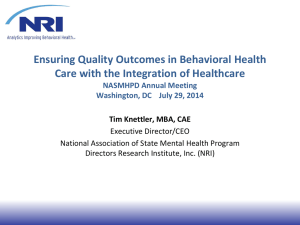 View this presentation. - National Association of State Mental Health