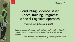 Conducting Evidence Based Coach