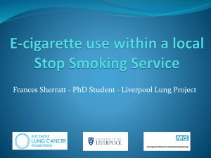 Lung cancer risk awareness and future smoking behaviour