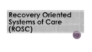 Recovery Oriented System of Care - Ohio County Behavioral Health