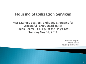 Housing Stabilization Services