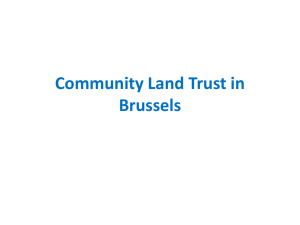 a community land trust in Brussels