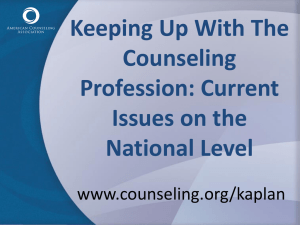 mental health counseling - American Counseling Association
