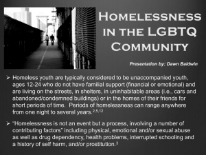 LGBT Homelessness