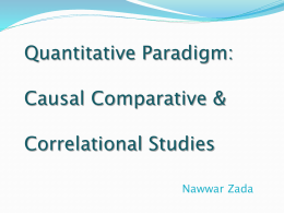 Causal comparative dissertation