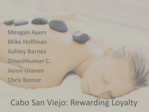 Cabo San Viejo: Rewarding Loyalty PowerPoint