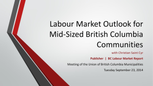 Labour Market Outlook for Mid-Sized British Columbia Communities