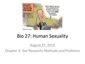 Bio 27: Human Sexuality