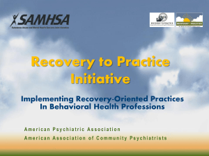 Recovery-Oriented Care in Psychiatry