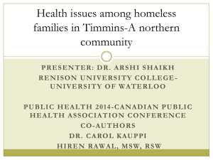 Presenter - Canadian Public Health Association